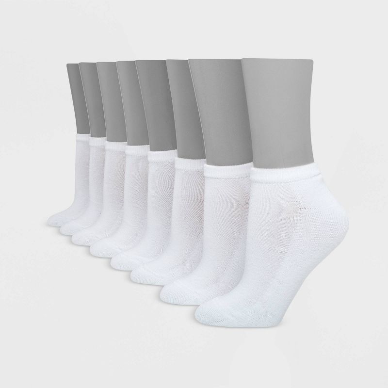 Hanes Premium Women's Cushioned 6+2 Bonus Pack Low Cut Socks - 5-9, 3 of 4