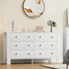 6-Drawer Dresser for Bedroom – Large Wooden Chest with Deep Drawers & Metal Knobs, Modern Rustic Grey Finish - 3 of 4