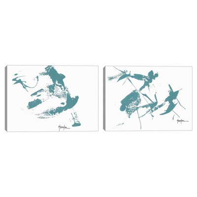 (Set of 2) 18" x 24" Serendipity 1 and 2 by Dan Houston Canvas Art Prints - Masterpiece Art Gallery