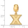 Black Bow Jewelry 14k Yellow Gold Plated Sterling Silver Xavier Musketeers NCAA Bead Charm - 2 of 3