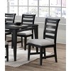 NicBex Set of 2 Black Dining Chair Modern Upholstered Kitchen Side Chair with Cushion Seats for Kitchen,Dining Room - 4 of 4