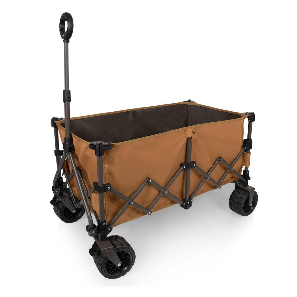 Oniva Wilderness All Terrain Outdoor Folding Wagon - Brown/Gray