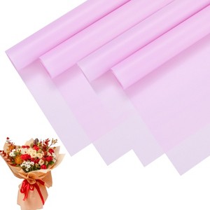 Unique Bargains Waterproof Floral DIY Vibrant Colors Flower Wrapping Paper 1 Pc - 1 of 4