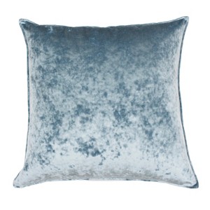 Ibenz Ice Velvet Oversize Square Throw Pillow Blue - Décor Therapy