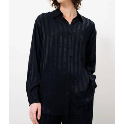 Women's Carla Satin Long Sleeve Top - FRNCH