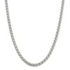 Black Bow Jewelry Men's 6mm, Sterling Silver Round Solid Spiga Chain Necklace - 2 of 4