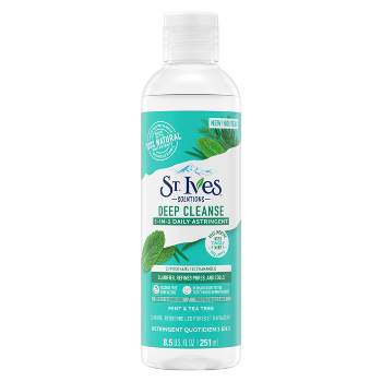 St. Ives Mint & Tea Tree Deep Cleanse 3-in-1 Daily Astringent Toner - 8.5 fl oz