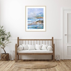 Amanti Art Abstract Echoes II by Jacob Q Wood Framed Wall Art Print - 1 of 4