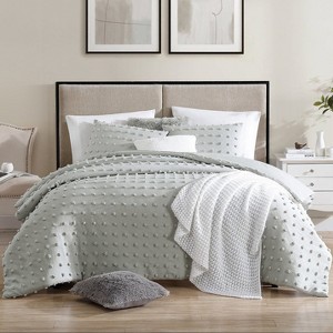 Swift Home | Pom Pom Jacquard 3-Piece Comforter Set - 1 of 4