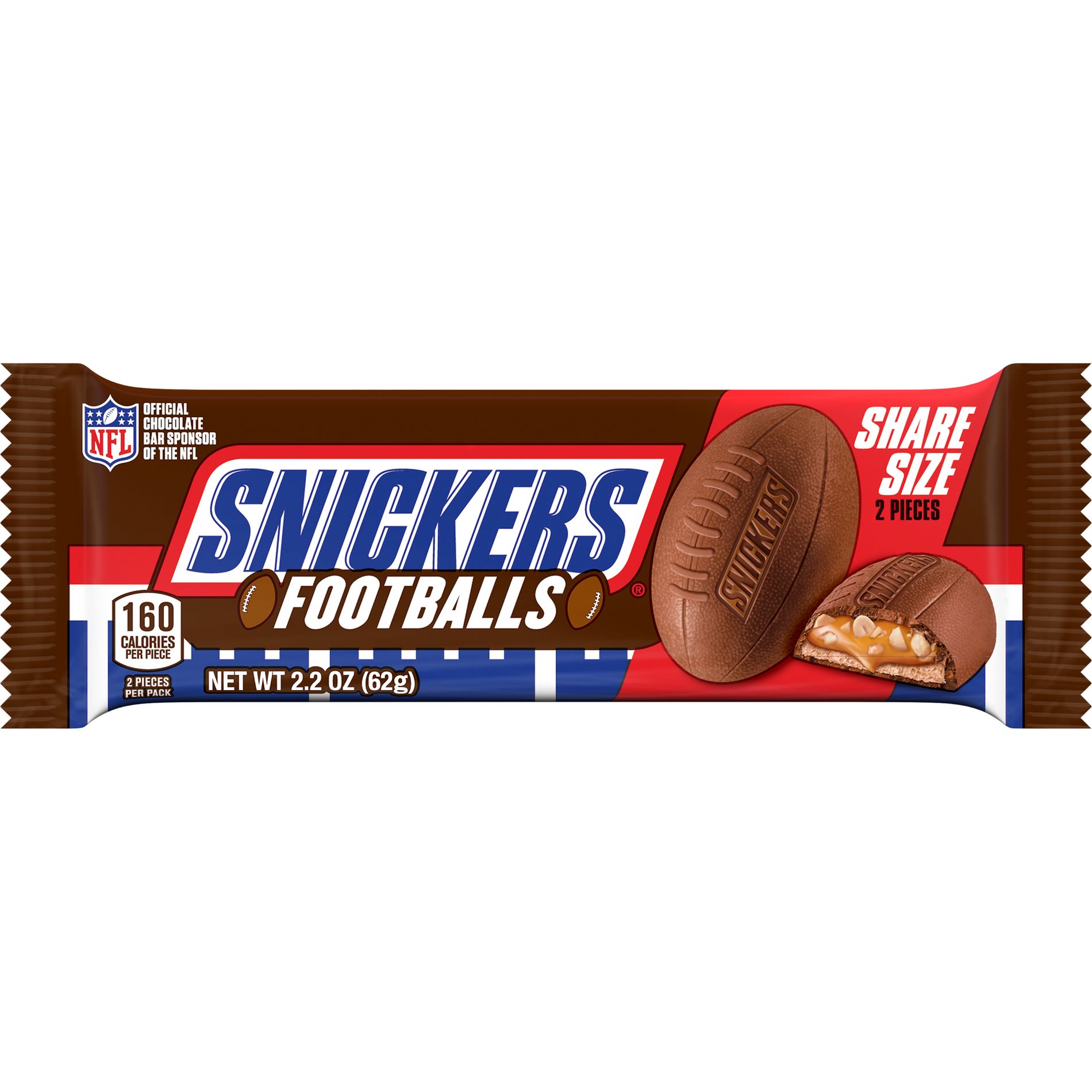 Snickers Football Share Size Candy - 2.2Oz
