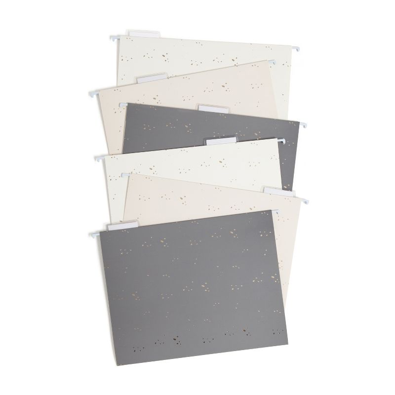 U Brands 6ct Hanging File Folders Simple Speckle, 1 of 9
