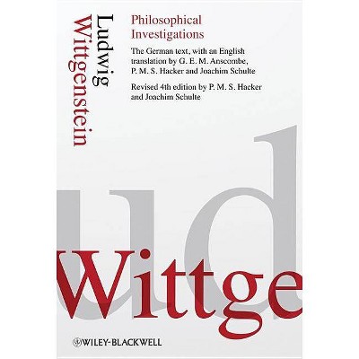 Philosophical Investigations - 4th Edition by  Ludwig Wittgenstein (Hardcover)