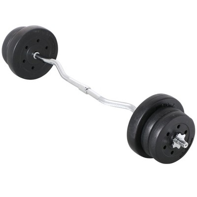 Yaheetech High Quality Barbell Dumbbell Weightlifting Set Black : Target