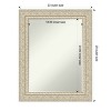 Amanti Art Fair Baroque Cream Petite Bevel Wood Bathroom Wall Mirror 29.5 x 23.5 in. - image 4 of 4