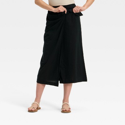 Women's Midi Wrap Skirt - Universal Thread™
