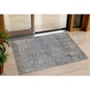 Taupe And Ivory Abstract Washable Indoor Outdoor Area Rug - 2 of 3