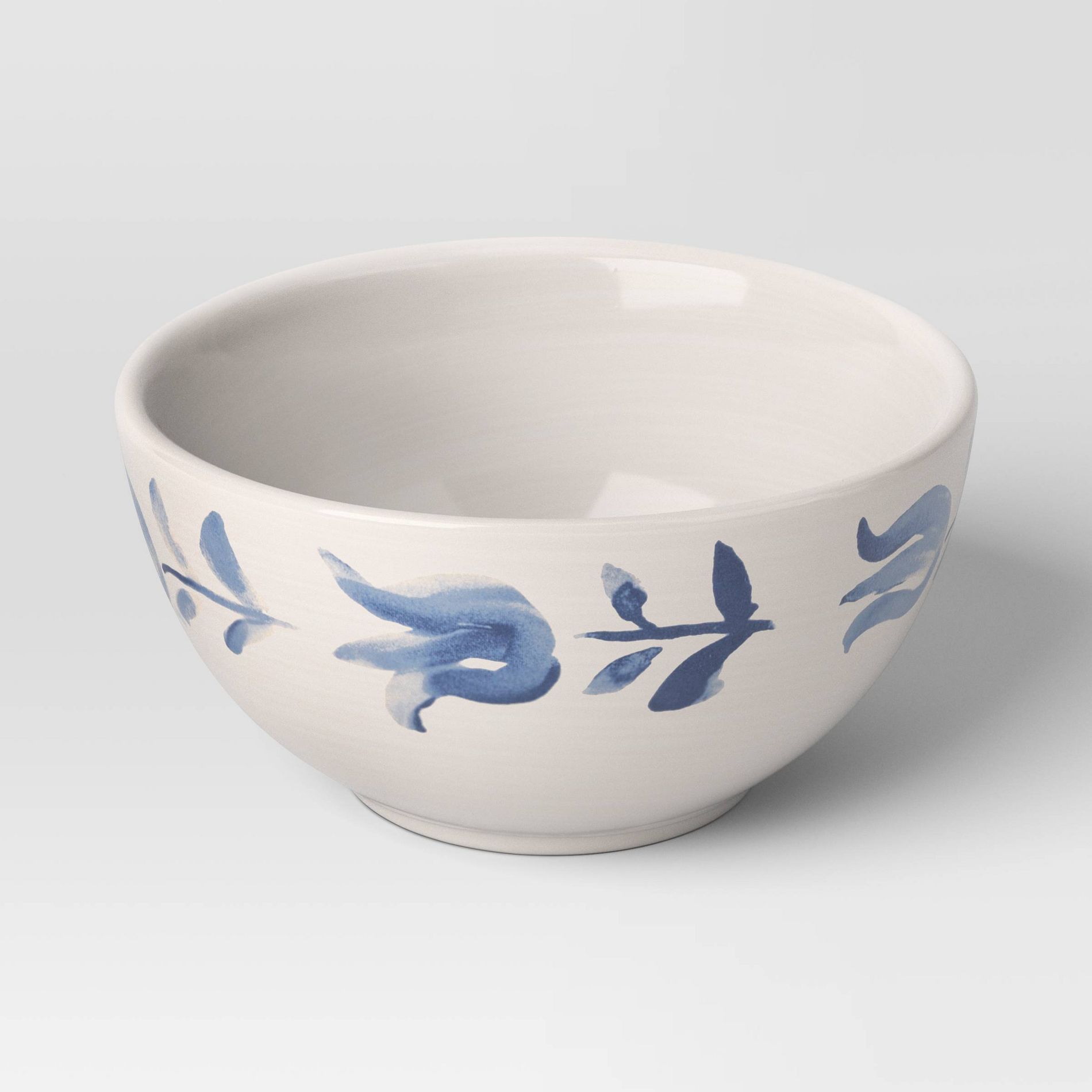 8 fl oz Stoneware Mini Bowl Blue Floral - Threshold™
