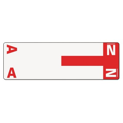 Smead Alpha-Z Color-Coded First Letter Name Labels A & N Red 100/Pack 67152