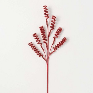 Artificial Red Curly Stem Red 24.5"H - 1 of 2