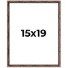 PosterPalooza | 15x19 Bamboo Picture Frame, UV Acrylic, 4 Finishes - Brown, Black, Gold, and Natural - 2 of 4
