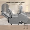 Power Lift Faux PU Recliner Chair - Heat and Massage, Adjustable Back & Legs, Heavy Duty Lift Sofa for Seniors, for Elderly and Mobility Impaired - 3 of 4