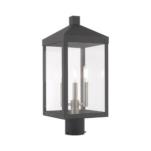 Livex Lighting Nyack 3 - Light Post Light in  Scandinavian Gray - 1 of 4