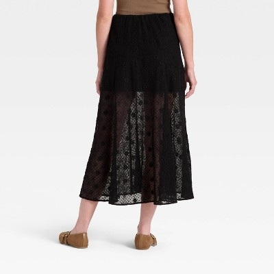Women's Lace Maxi A-Line Skirt - Universal Thread' - image 2