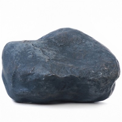 Gardenised Decorative Outdoor Weather-Resistant Artistic Artificial Faux Stone Rock, Garden Patio Granite Grey Fiberglass Stone