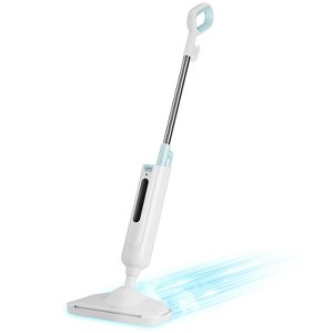 DOMETOUR Steam Mop for Floor Cleaning, Lightweight Floor Steamer Cleaner for Hardwood/Tile/Laminate Floors Carpet, 2 Washable Pad, Green - 1 of 4