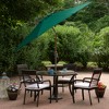 Northlight 9ft Outdoor Patio Market Umbrella with Hand Crank and Tilt, Hunter Green - 3 of 4