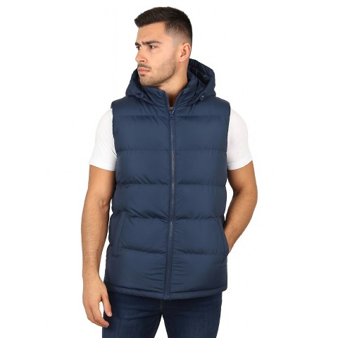 Spire By Galaxy Men's Heavyweight Hooded Puffer Vest