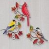 Collections Etc 3-Piece Metal Fall Bird Wall Trio Set - 2 of 2