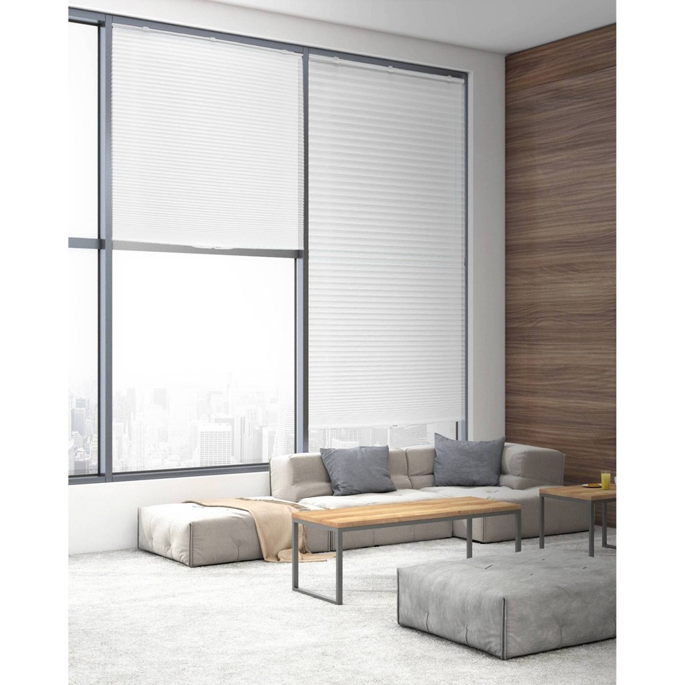 1pc 48"x64" Room Darkening Cordless Cellular Honeycomb Window Shade White - Lumi Home Furnishings: Indoor Blinds