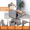 Recliner Chair PU Leather Recliner Sofa Seating with Lumbar Support Overstuffed High-Density Sponge Push Back Recliners Armchair for Living Room - 4 of 4