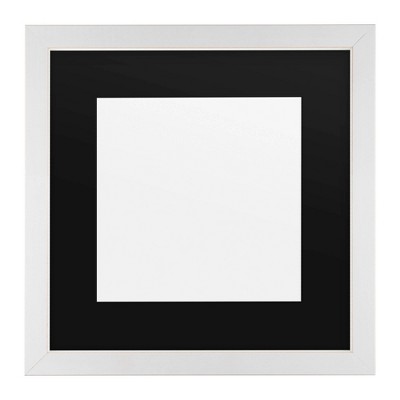 Trademark Fine Art 11"x11" Heavy Duty Eggshell Frame with Black Mat