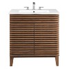 Freestanding Bath Vanity with White Ceramic Top Unassembled - 4 of 4