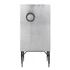 31.5" Yoela Wine Rack Leather and Aluminum - Acme Furniture - 3 of 4