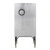 31.5" Yoela Wine Rack Leather and Aluminum - Acme Furniture - image 3 of 4