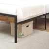 Garvee Bed Frame with Wood Headboard and Footboard, Metal Platform with Steel Slats, No Box Spring Needed, Under Bed Storage, Modern Farmhouse Style - 4 of 4