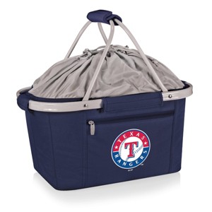 MLB Texas Rangers Metro Basket Collapsible Cooler Tote - Navy Blue - 1 of 4