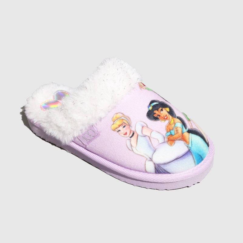 Kids' Disney 100 Princess Scuff Slippers - Purple, 2 of 6