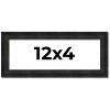 PosterPalooza | 12x4 Thin Barnwood Picture Frame, UV Acrylic, 2 Finishes - Grey and Black - 2 of 4