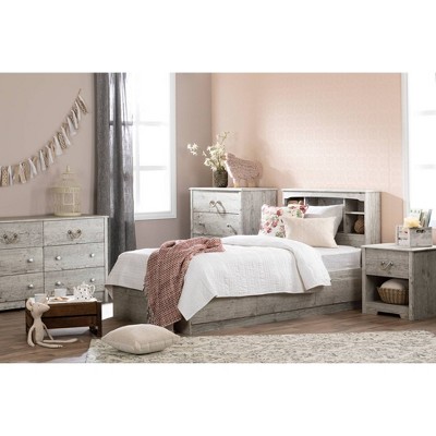 South Shore Navali 6 Drawer Double Kids' Dresser Seaside Pine: Off-White Finish
