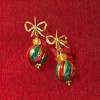 Ross-Simons Italian Multicolored Murano Glass Christmas Ornament Bead Drop Earrings in 18kt Gold Over Sterling - 3 of 4