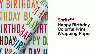 Purple and Orange Cow Print Birthday Wrapping Paper – Sprinkle Club
