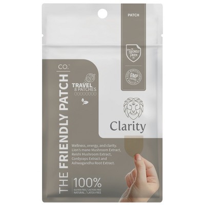 The Friendly Patch Clarity Mushroom 8 pack Lion Mane, Reishi, Cordyceps