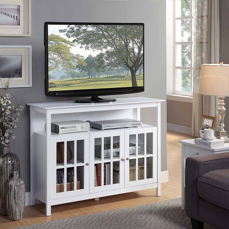 Big Sur Deluxe Storage Cabinets and Shelf TV Stand for TVs up to 48" - Breighton Home, 2 of 10