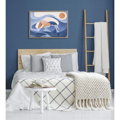 Kate and Laurel Sylvie Let Go Framed Canvas by Maggie Stephenson, 23x33, Natural