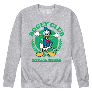 Men's - Disney - Donald Duck Golf Bogey Club Graphic Fleece Sweatshirt - 1 of 4