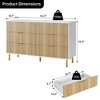 6 Drawer Dresser for Bedroom, Large Dresser Chest of Drawers, Modern Wood Storage Dresser Organizer - 2 of 4